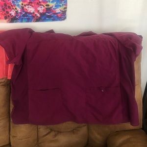 Wine Scrub Top Size 4x